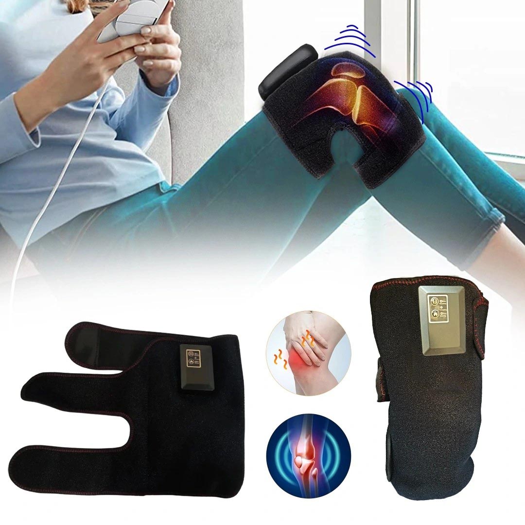 Revitalize Your Knees: High-Quality Fabric, Lightweight and Comfortable, Adjustable Heating and Massage for Ultimate Pain and Stress Relief