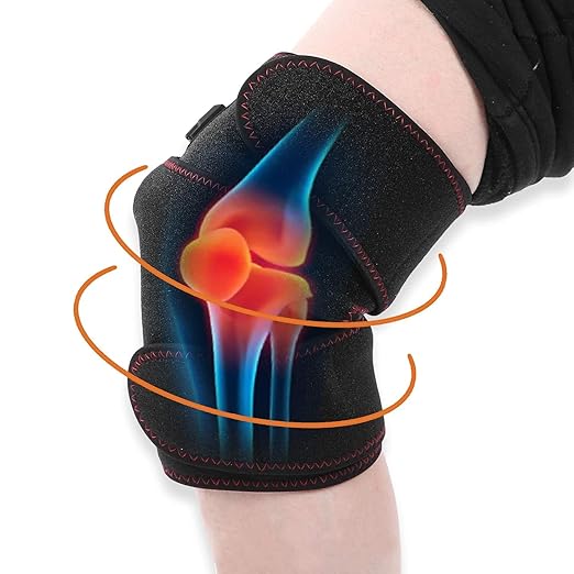 Revitalize Your Knees: High-Quality Fabric, Lightweight and Comfortable, Adjustable Heating and Massage for Ultimate Pain and Stress Relief