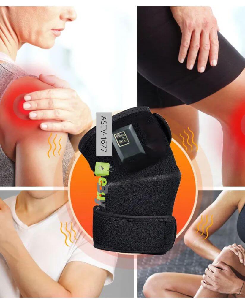 Revitalize Your Knees: High-Quality Fabric, Lightweight and Comfortable, Adjustable Heating and Massage for Ultimate Pain and Stress Relief