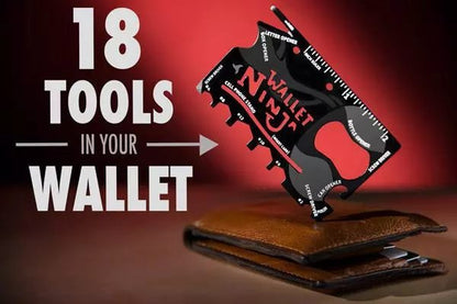 Wallet Ninja Multitool Card – 18 in 1 Credit Card Multi-Tool