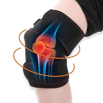 Revitalize Your Knees: High-Quality Fabric, Lightweight and Comfortable, Adjustable Heating and Massage for Ultimate Pain and Stress Relief