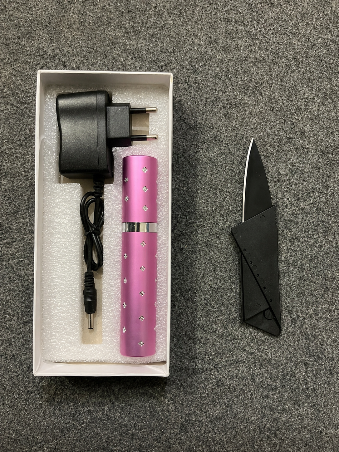 Pink sheild Taser 
