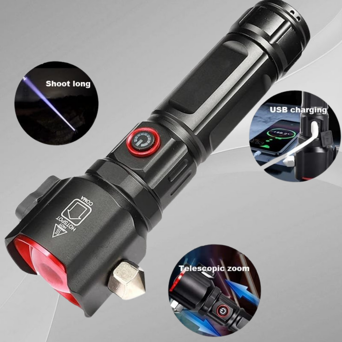 Most Powerful 4 in 1 Rechargeable Flashlight-ss – Street Saver