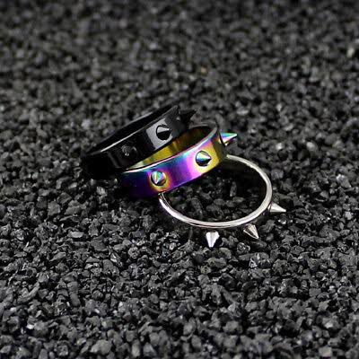 Stainless Steel Spike Defensive Ring
