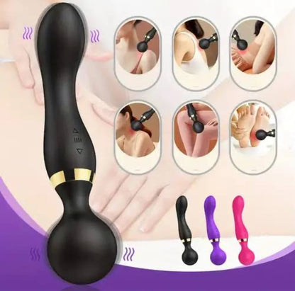 Double Ended 2 in 1 Wand Vibrat0r