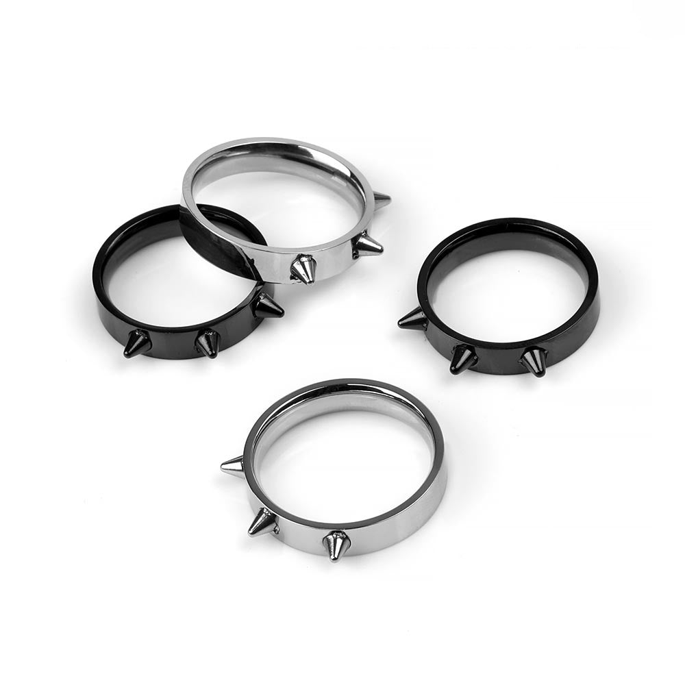 Stainless Steel Spike Defensive Ring