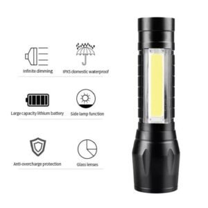 TACTICAL RECHARGEABLE FLASHLIGHT , HIGH BEAM TORCH,XL,M T6 LED